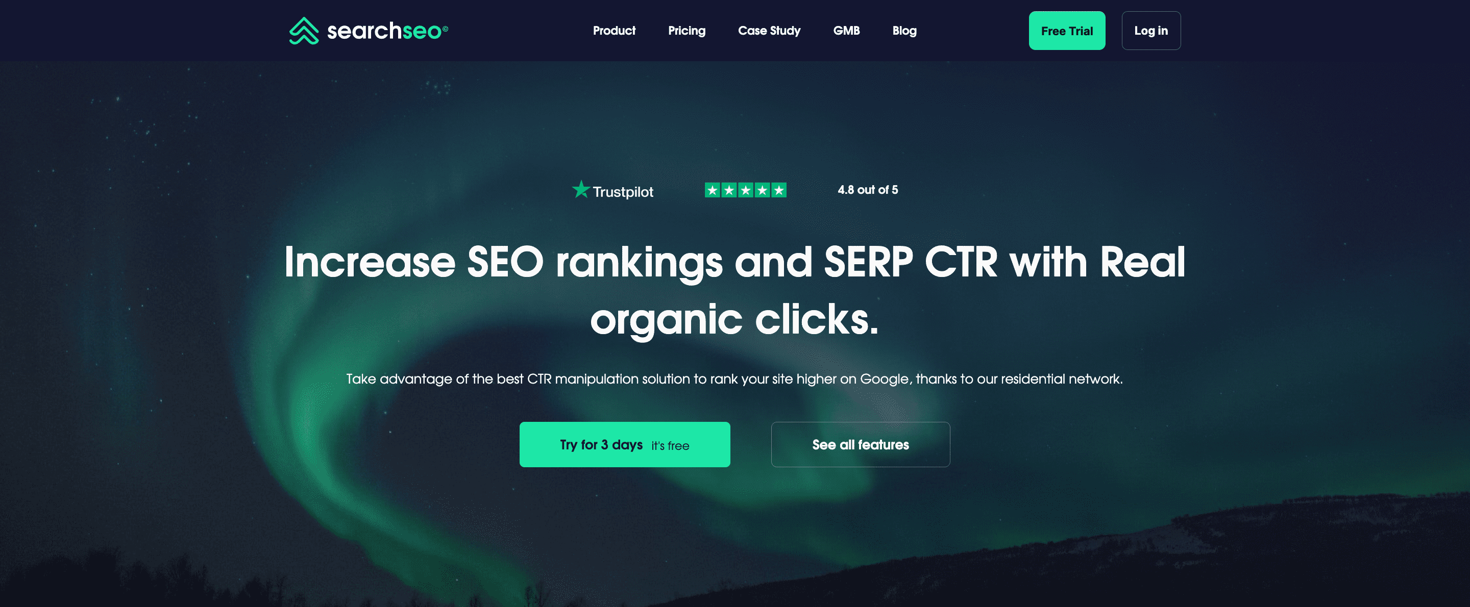 SearchSEO landing page.