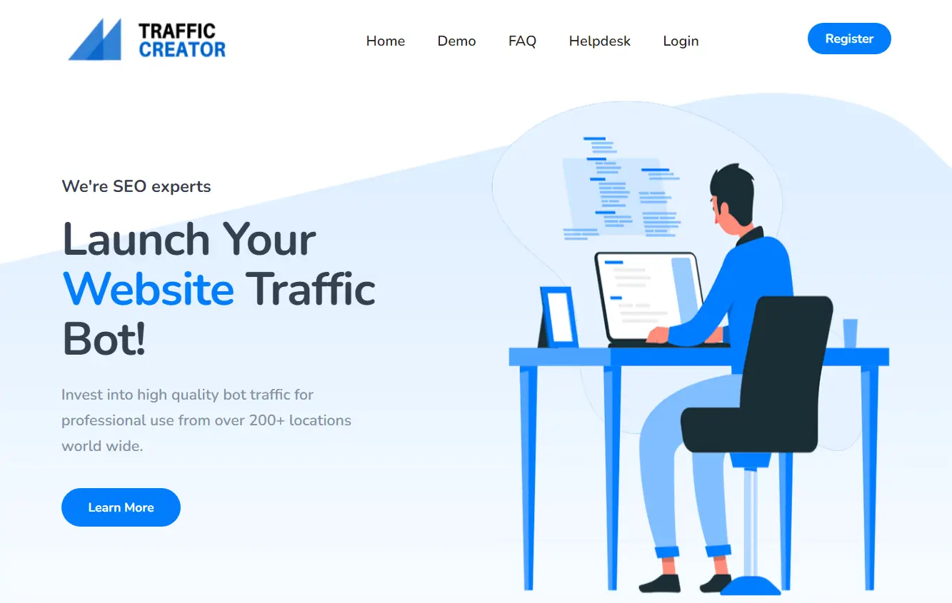 Traffic Creator Home Page